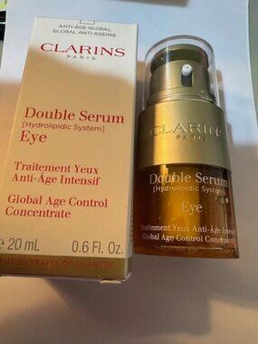 CLARINS DOUBLE SERUM EYE GLOBAL AGE CONTROL CONCENTRATE 20ML ( PACK OF 3 )
